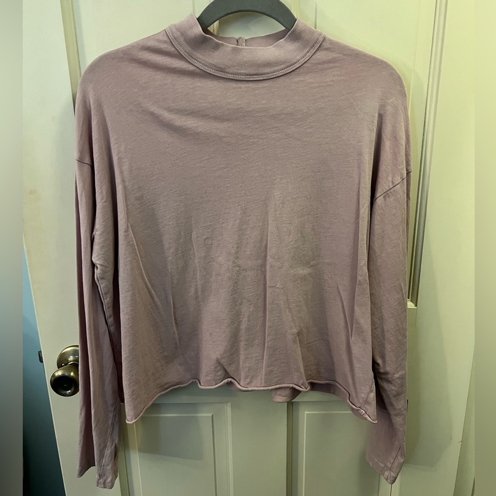 Aerie Mock Neck Long Sleeve Tee